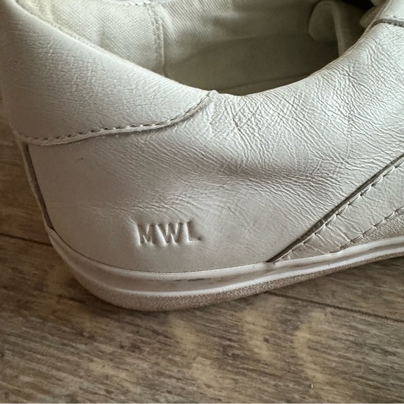 Madewell Unisex Leather Sidewalk Low-Top Sneakers - color: Pale Parchment - Picture 10 of 11